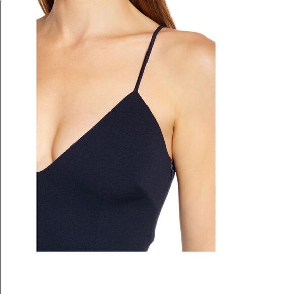 KATIE MAY Sleeveless Trumpet Gown Dress, Navy, Size Large, 12/14, NWT - Picture 5 of 7